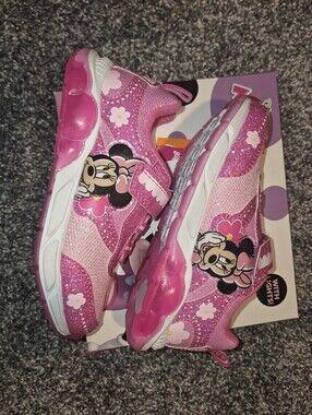 Minnie Mouse Kids Pink Light-Up Slip-On Sneakers